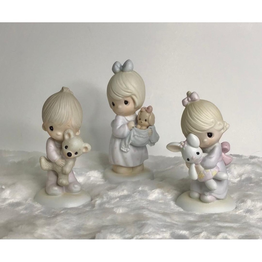 Precious Moments Two Signed Jesus Loves Me + You Can Always Bring A Friend